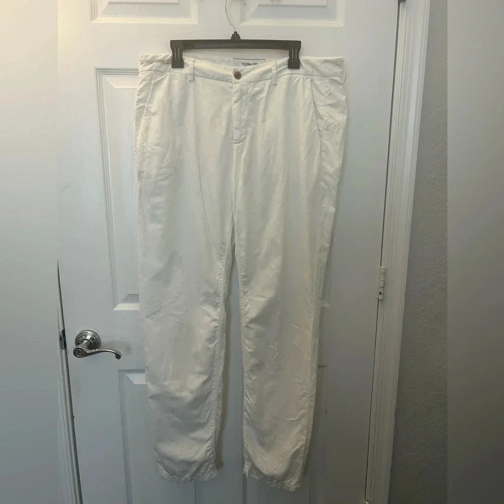 Teleria Zed Men's  Cotton Linen Boston A white